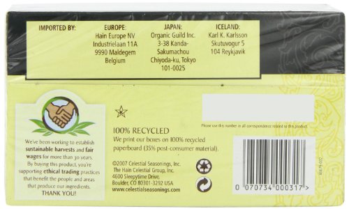 Celestial Seasonings Mandarin Orange Spice Herbal Tea, 47g
