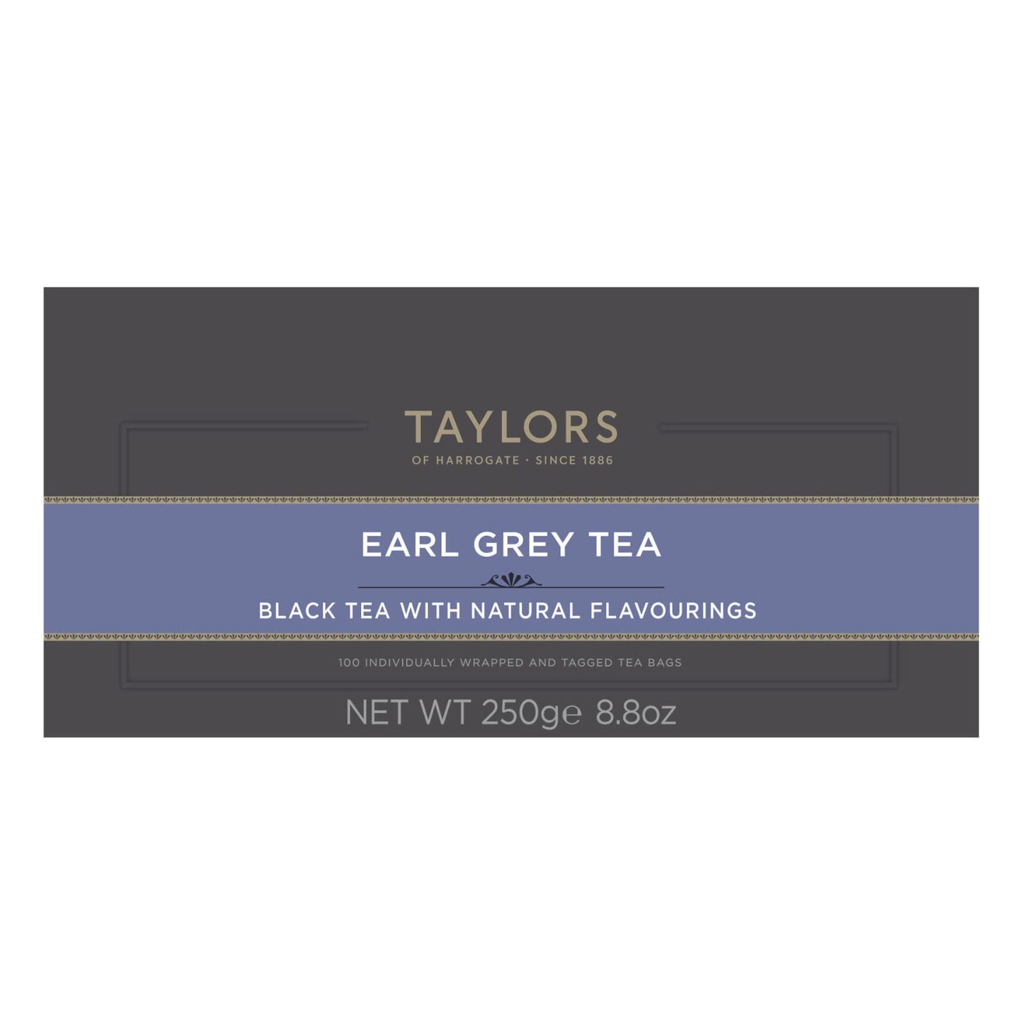 Taylors of Harrogate Earl Grey Tea, 100 Tea Bags (Pack of 1, Total 100 Teabags)