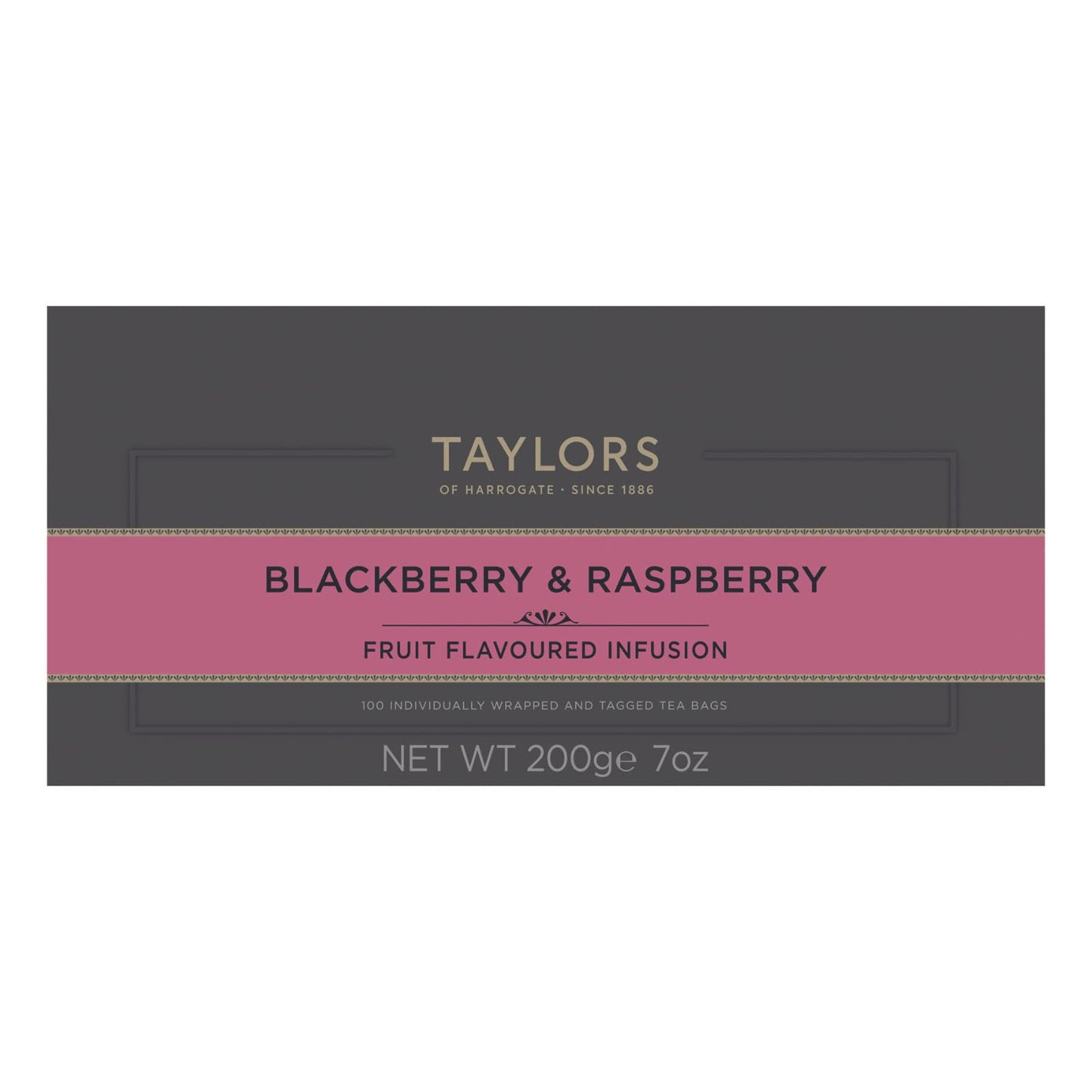 Taylors of Harrogate BlackBerry and Raspberry, 100 Tea Bags (Pack of 1, Total 100 Teabags)