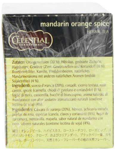 Celestial Seasonings Mandarin Orange Spice Herbal Tea, 47g