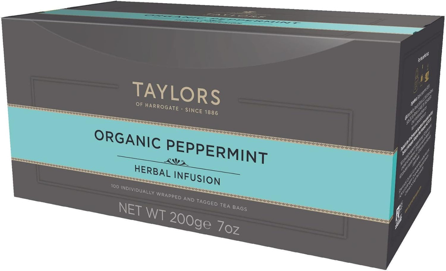 Taylors of Harrogate Peppermint, 100 Tea Bags (Pack of 1, Total 100 Teabags)
