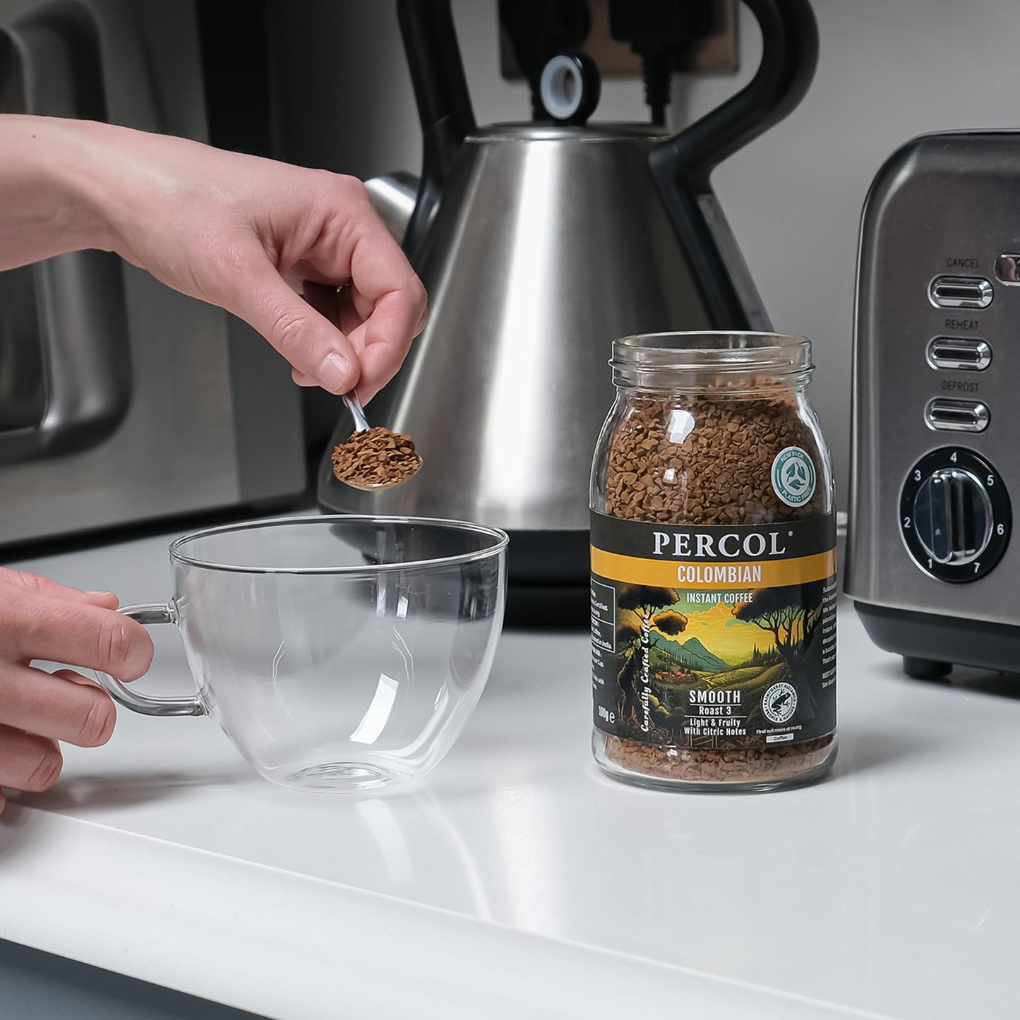 Percol - Smooth Colombian Instant Coffee (6x100g)