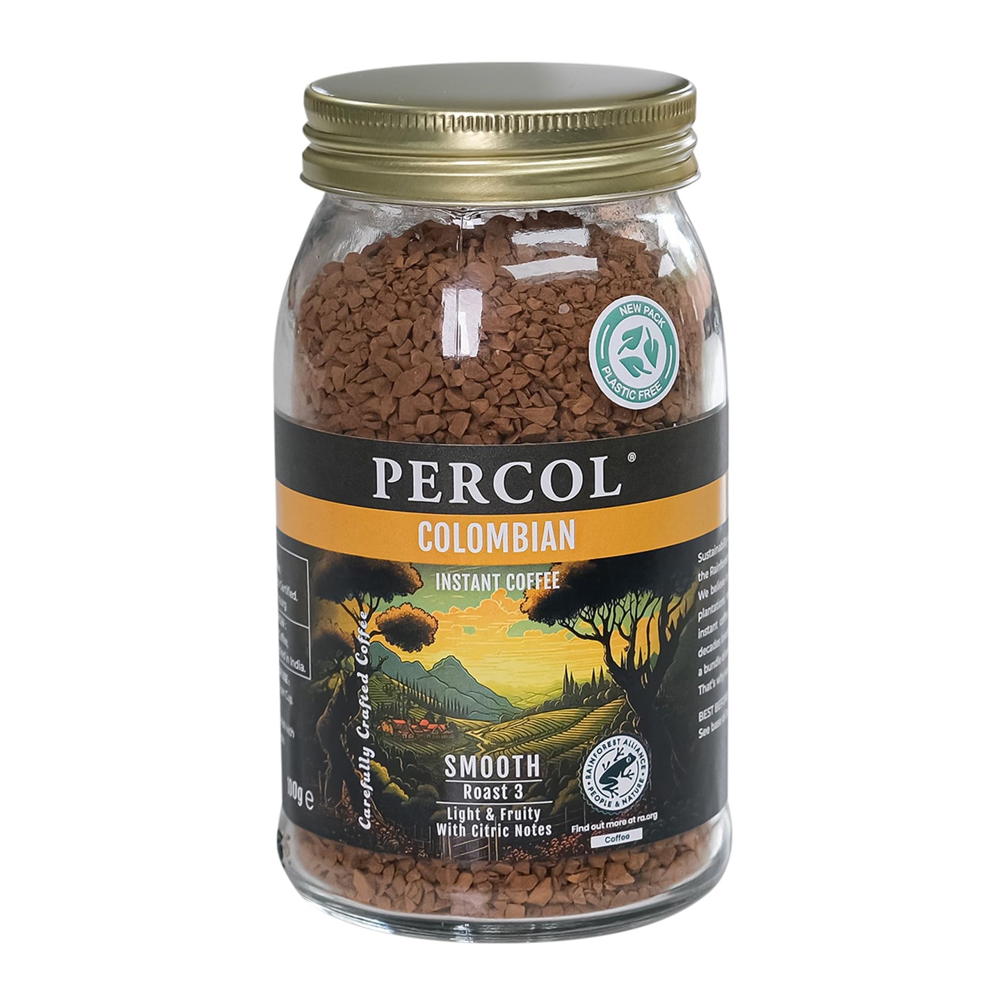 Percol - Smooth Colombian Instant Coffee (6x100g)