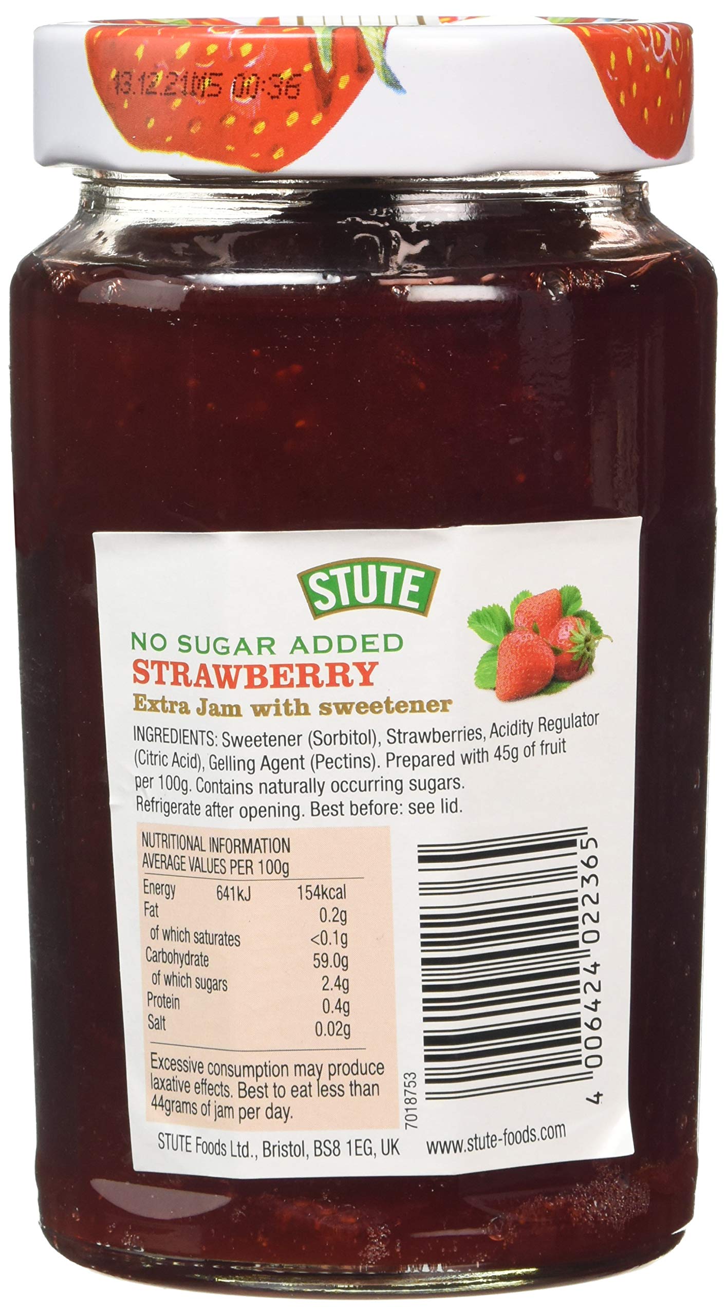 Stute Diabetic Strawberry Jam, 430g