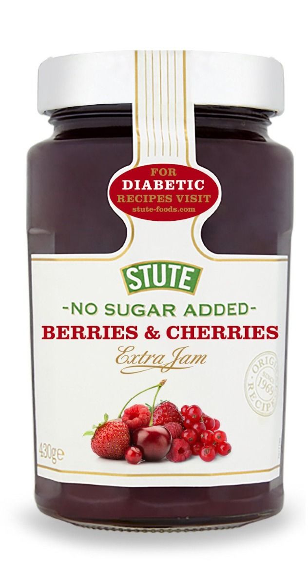 Stute Diabetic Barries & Cherries Jam, 430g