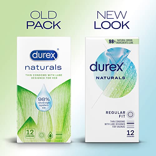 Durex Naturals Condoms, Pack of 12