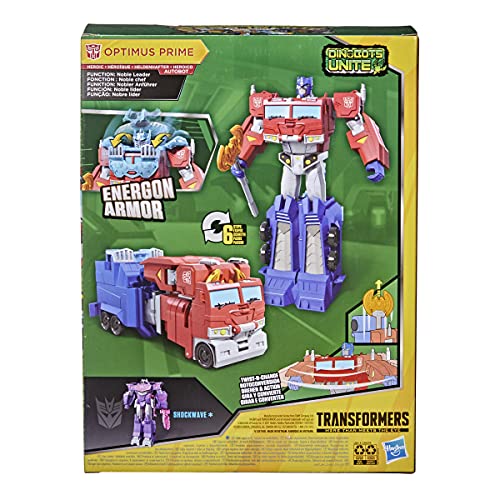TRANSFORMERS Toys Cyberverse Ultimate Class Optimus Prime Action Figure - Combines with Energon Armour to Power Up - For Kids Ages 6 and Up, 9-inch E7112ES1