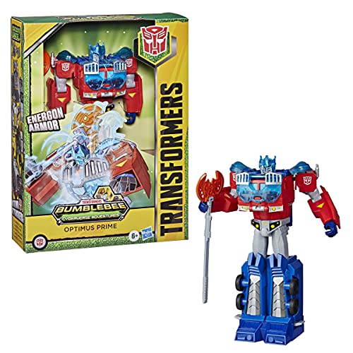 TRANSFORMERS Toys Cyberverse Ultimate Class Optimus Prime Action Figure - Combines with Energon Armour to Power Up - For Kids Ages 6 and Up, 9-inch E7112ES1