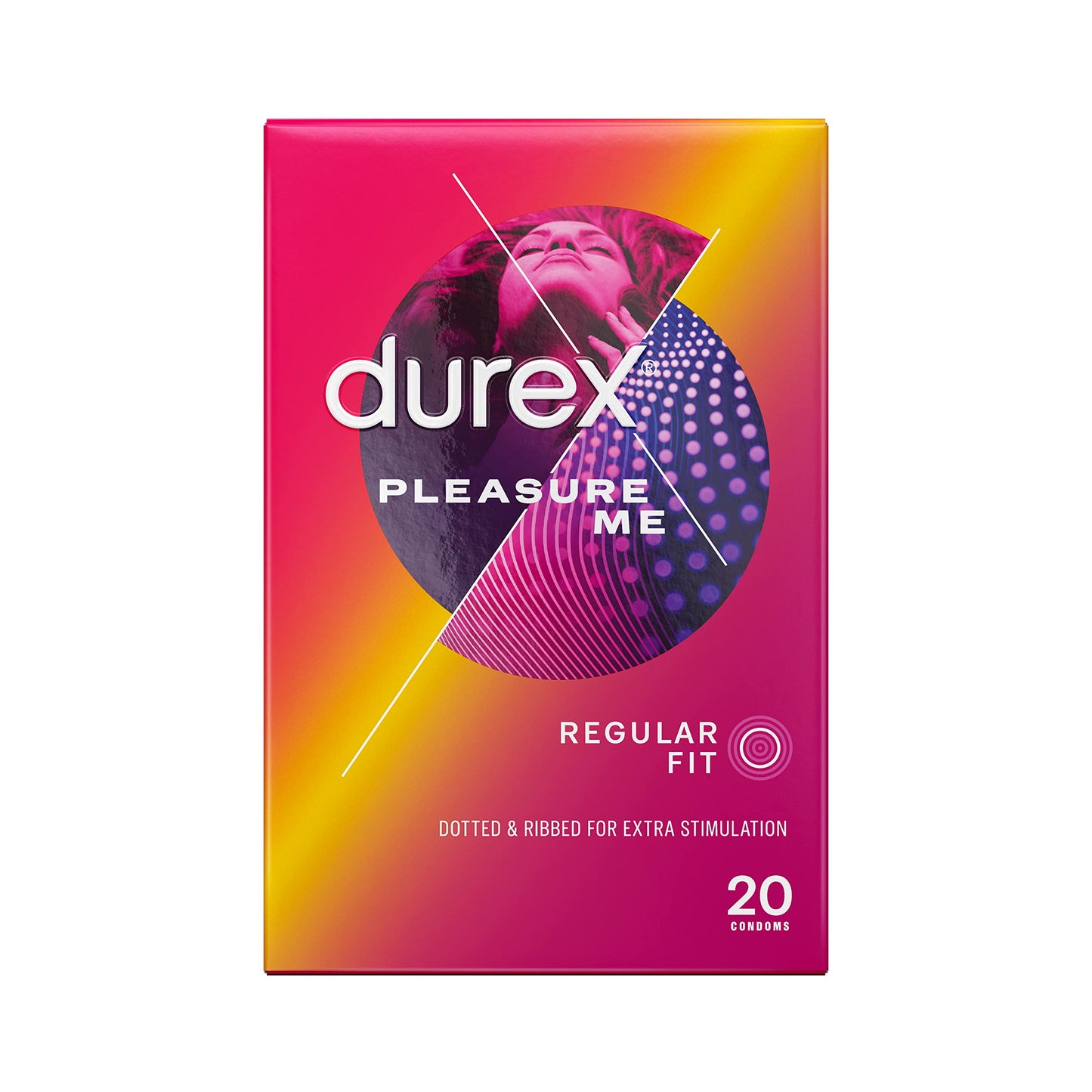 Durex Pleasure Me Condoms Ribbed & Dotted Regular Fit 20s