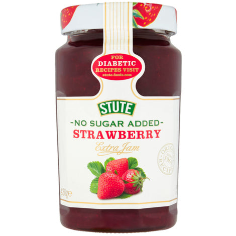 Stute No Added Sugar Diabetic Strawberry Jam, 430g (Case of 6)