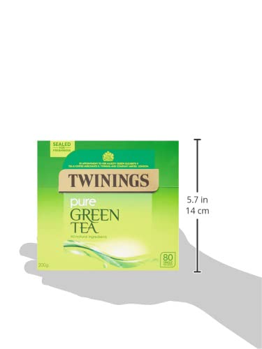 Twinings Pure Green Tea 320 Tea Bags (Multipack of 4 x 80 Tea Bags)