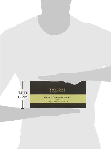 Taylors of Harrogate Green Tea with Lemon, 100 Tea Bags (Pack of 1, Total 100 Teabags)