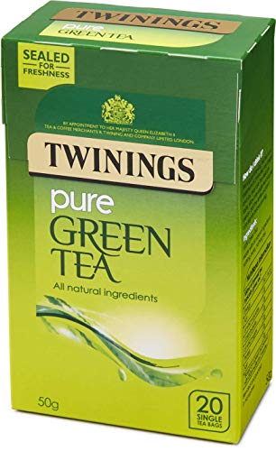 Twinings Pure Green Tea 80 Tea Bags (Pack of 4 x 20 Tea Bags)