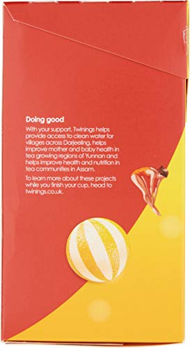 Twinings Lemon and Ginger Flavoured Tea - 80 Biodegradable Bags (Multipack of 4 x 20)