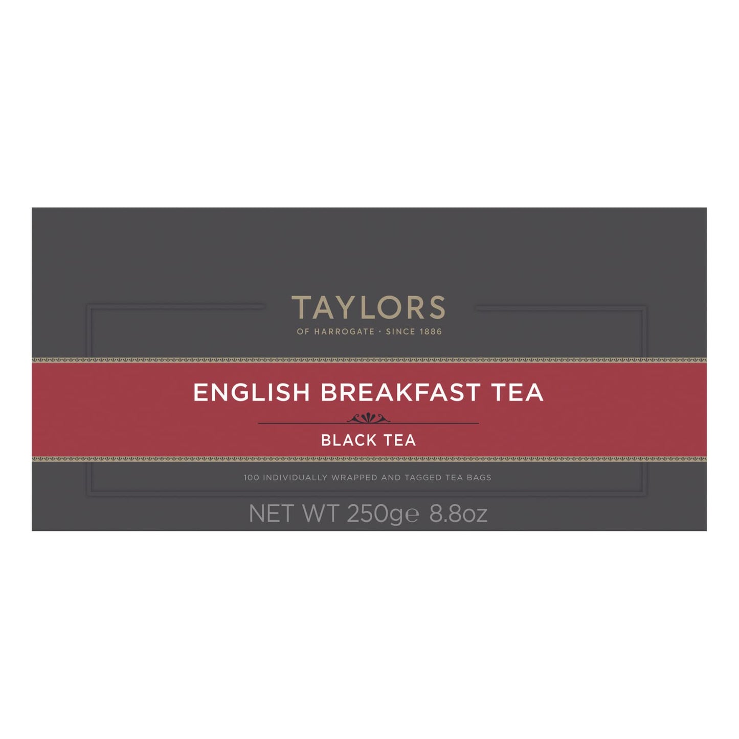 Taylors of Harrogate English Breakfast Tea, 100 Tea Bags (Pack of 1, Total 100 Teabags)