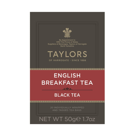 Taylors of Harrogate English Breakfast Tea, Pack of 20