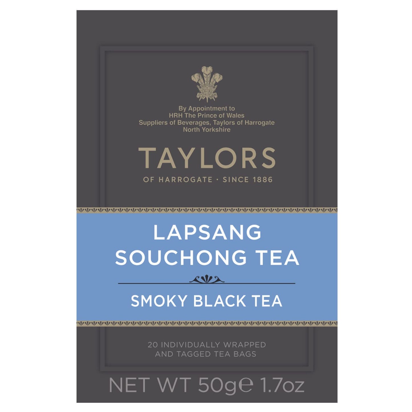Taylors of Harrogate Lapsang Souchong Tea, Pack of 20 Tea Bags