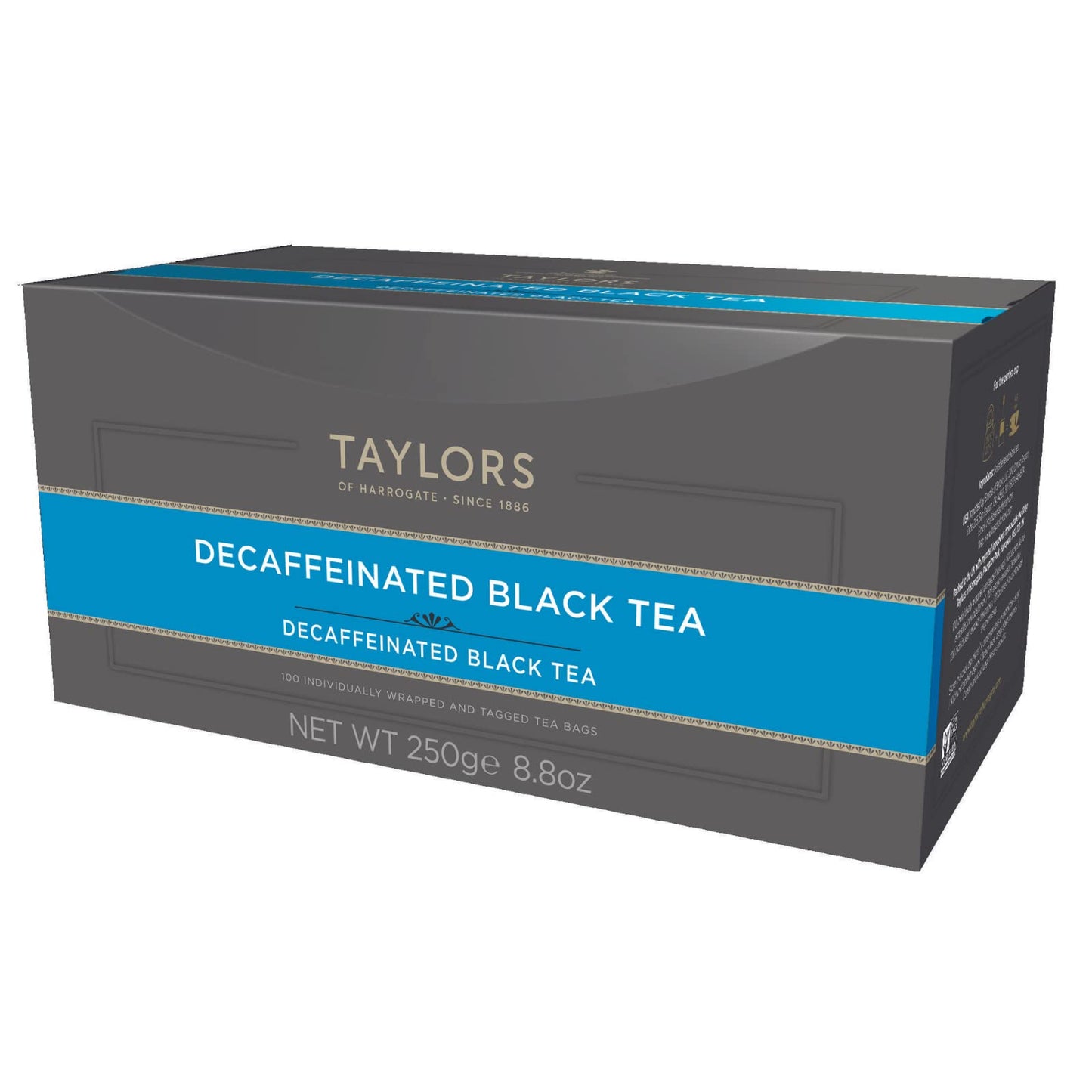 Taylors of Harrogate Decaffeinated Breakfast, 100 Tea Bags (Pack of 1, Total 100 Teabags)
