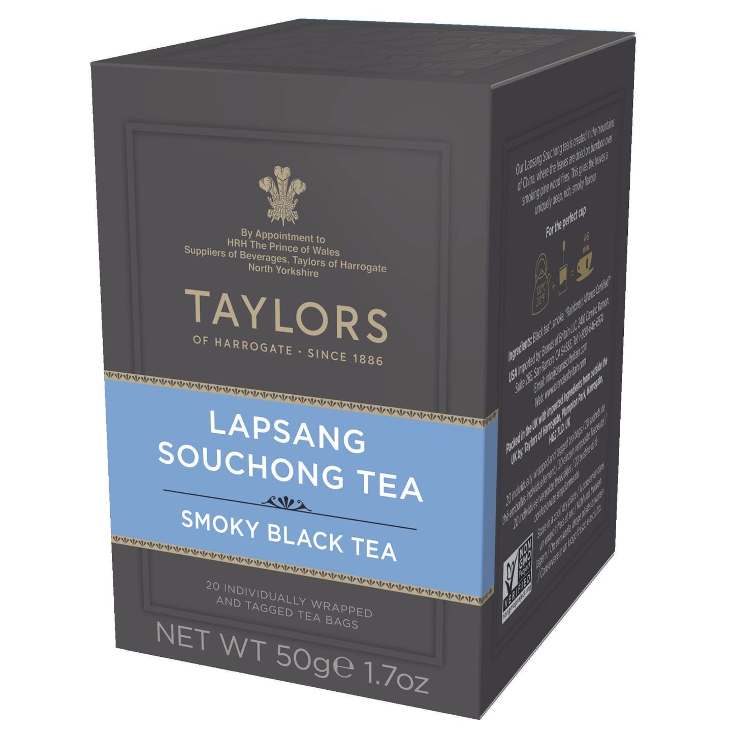 Taylors of Harrogate Lapsang Souchong Tea, Pack of 20 Tea Bags