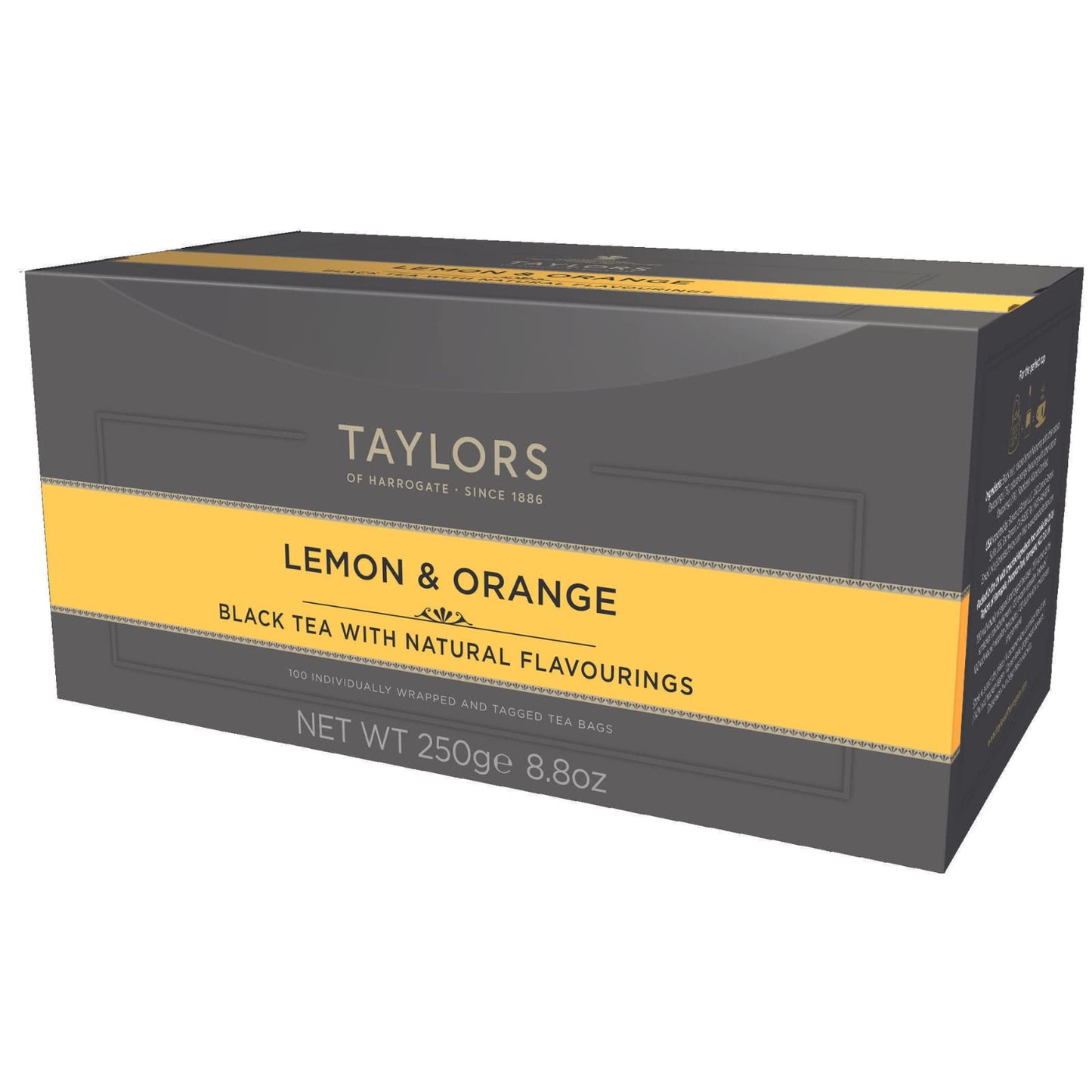 Taylors of Harrogate Lemon & Orange Tea Bags - 100 Wrapped Bags