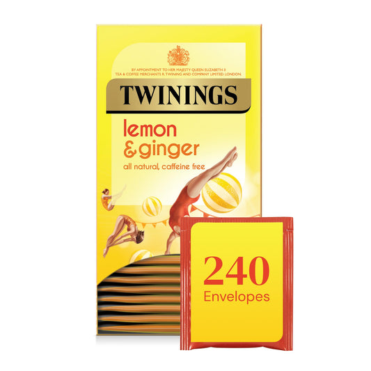 Twinings Lemon & Ginger Enveloped Tea Bags (12x20 Bags)
