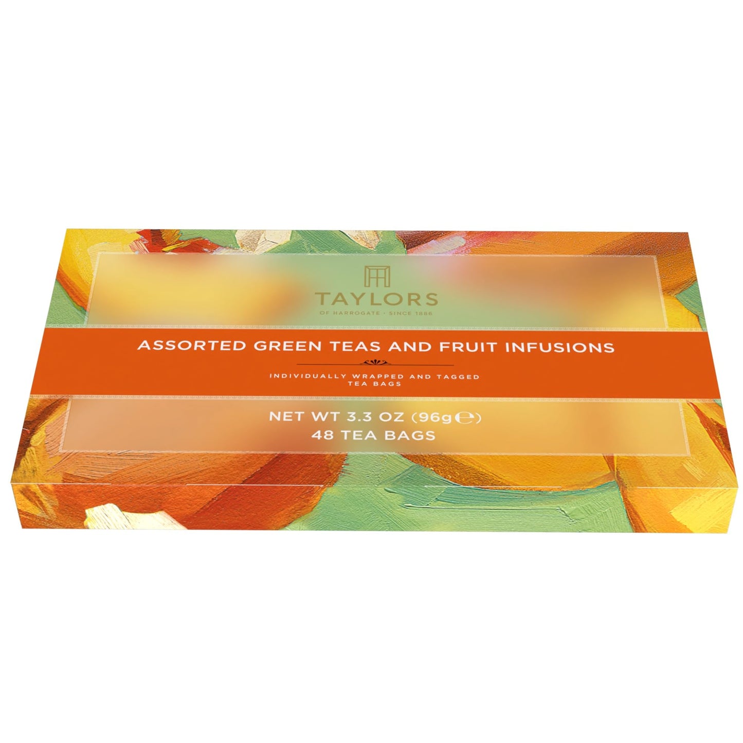 Taylors of Harrogate Assorted Green Teas and Fruit Infusions Selection Gift Box, 8 Flavours (Total of 48 Tea Bags)