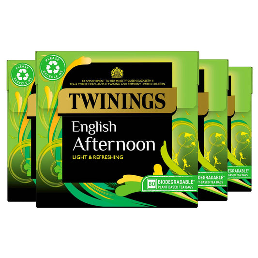 Twinings English Afternoon Tea 320 Tea Bags (Multipack of 4 x 80 Bags)