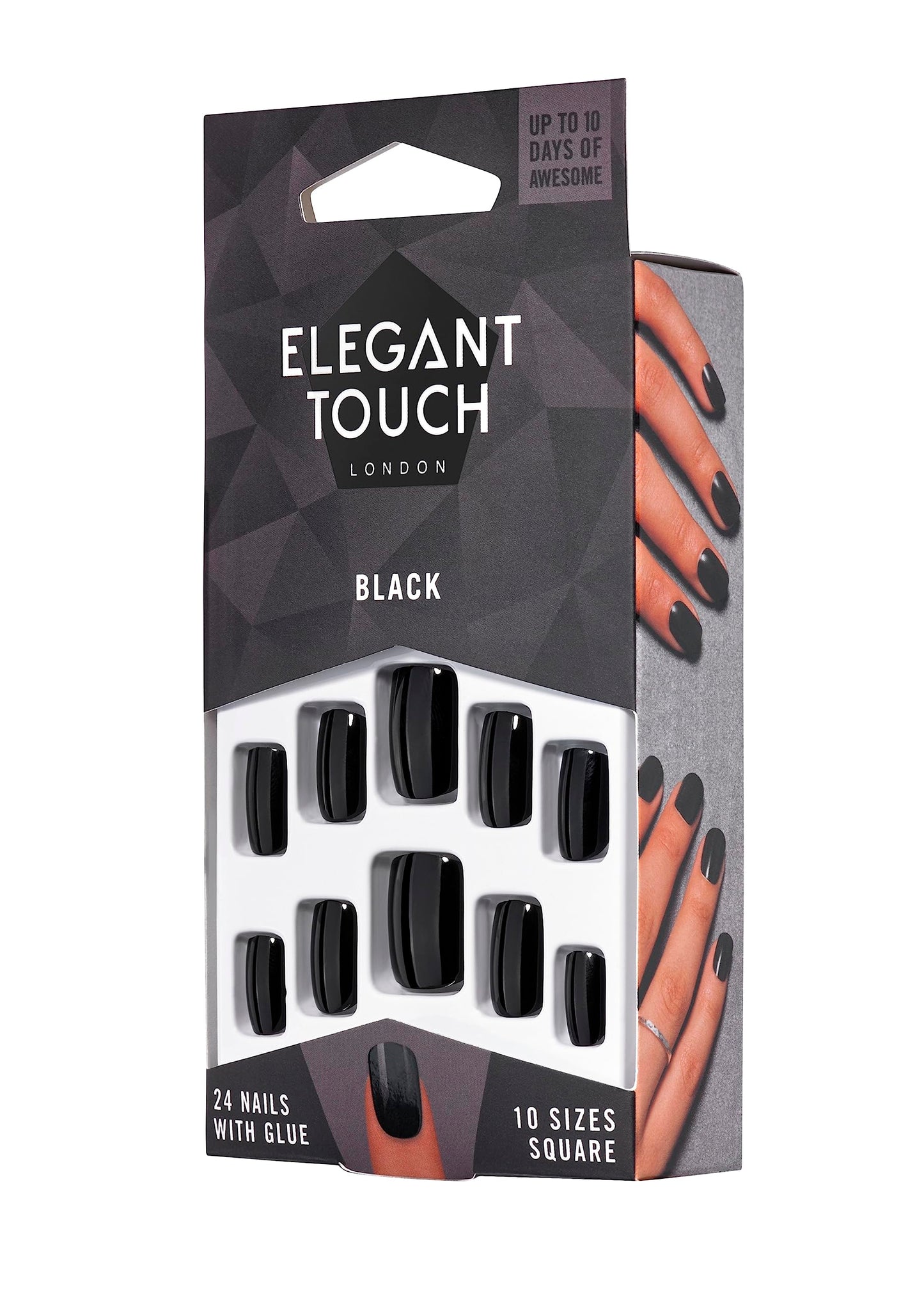 Elegant Touch Core Colour Nails Black