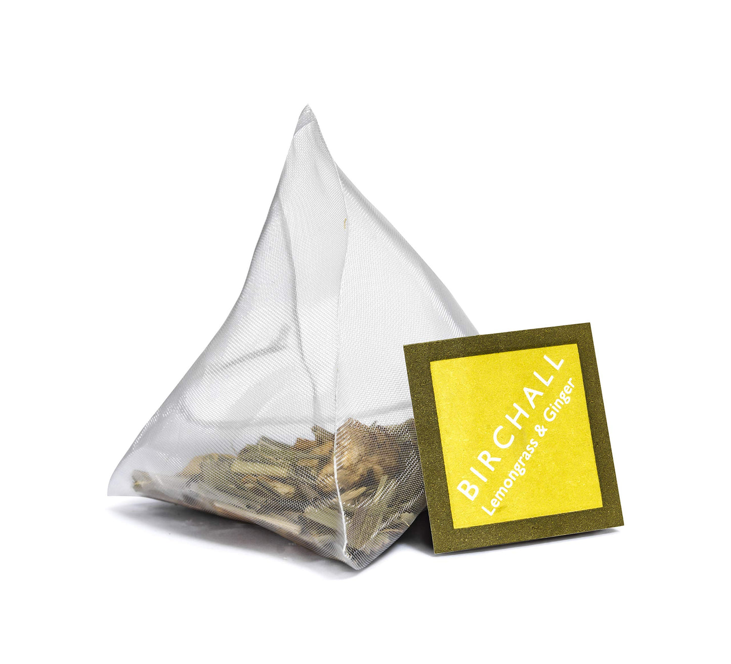 Birchall Tea Bags, Lemongrass & Ginger Herbal Tea Gift Set, Caffeine Free Tea Bursting with Full Flavour, Perfect Vegan Gifts, 80 Plant-Based Prism Tea Bags