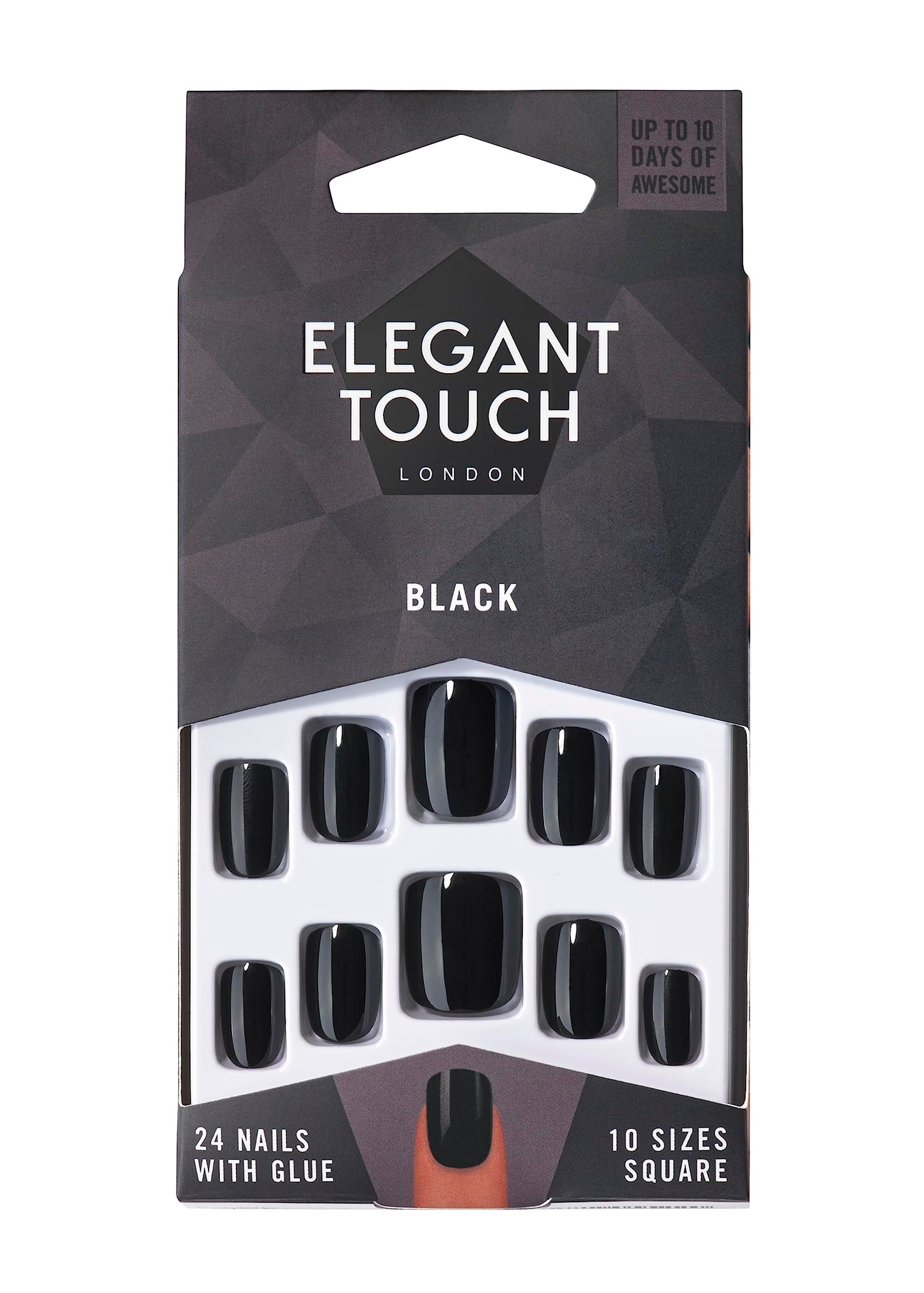 Elegant Touch Core Colour Nails Black