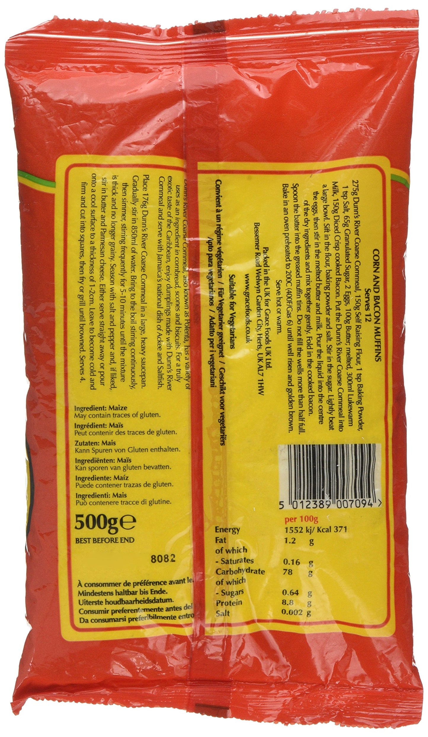 Dunn's River Cornmeal Coarse 500g