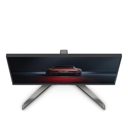 AOC AGON Porsche Design PD32M - 32 Inch 4K UHD Monitor, 144Hz, IPS, 1ms GTG, Light FX, Mini LED UHD, Speakers (3840 x 2160 @ 144Hz, HDR 1400, HDMI 2.1 / USB-C 3.2 / DP 1.4)