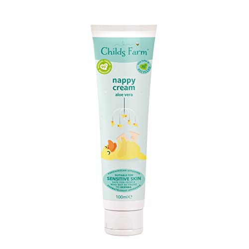 Childs Farm | Baby Nappy Cream 100ml | Aloe Vera | Suitable Newborns With Dry, Sensitive & Eczema-prone Skin