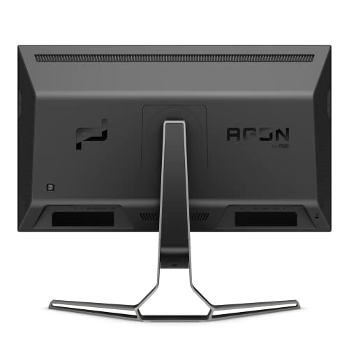 AOC AGON Porsche Design PD32M - 32 Inch 4K UHD Monitor, 144Hz, IPS, 1ms GTG, Light FX, Mini LED UHD, Speakers (3840 x 2160 @ 144Hz, HDR 1400, HDMI 2.1 / USB-C 3.2 / DP 1.4)