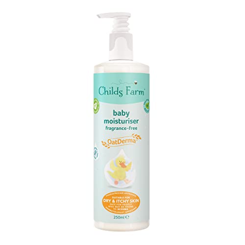 Childs Farm OatDerma Baby Moisturiser 250ml| Suitable Newborns With Dry, Itchy & Eczema-prone Skin |