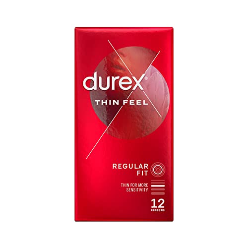 Durex Thin Feel Condoms, Pack of 12 (Packaging May Vary)