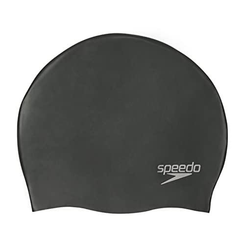 Speedo Plain Moulded Silicone Swim Cap and Biofuse 2.0 Swimming Goggles