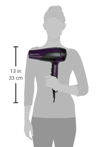 Remington D3190 Ionic Conditioning Hair Dryer with Diffuser and Concentrator Attachments, 2200 W, Purple