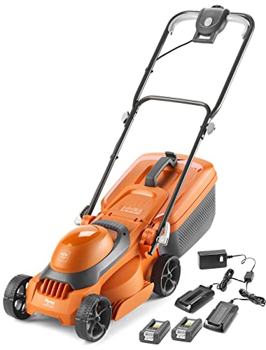 Flymo SimpliStore 300 Li Battery Lawnmower - 40V, 30cm Cutting Width, Close Edge Cutting