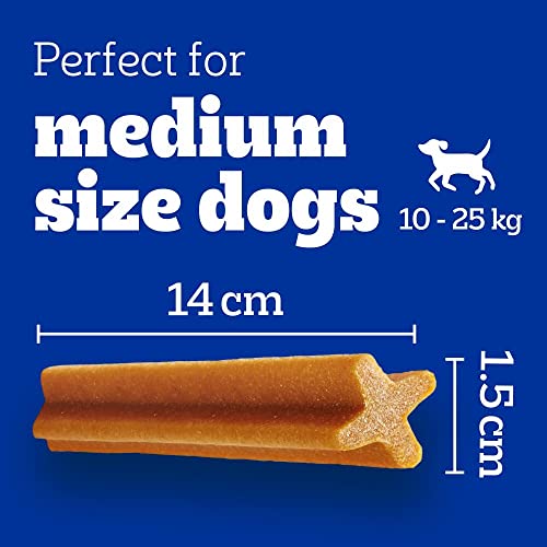 Pedigree DentaStix 112 Sticks Functional Snacks, Daily Dental Chews for Medium Dogs (10 - 25 kg), Megapack