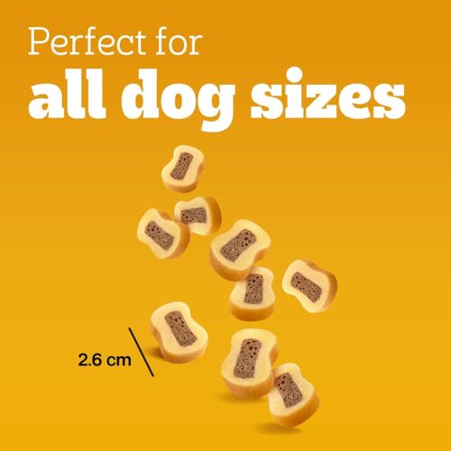 Pedigree Tasty Bites - Dog Treats Chewy Slices with Beef 155 g (Pack of 8)