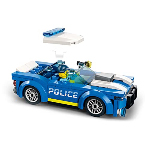 LEGO 60312 City Police Car Toy for Kids 5 plus Years Old with Officer Minifigure, Small Gift Idea, Adventures Series, Chase Vehicle Building Set