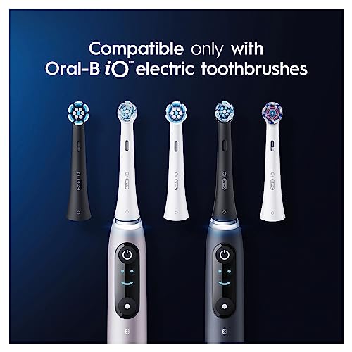 Oral-B iO Ultimate Clean Electric Toothbrush Head, Twisted & Angled Bristles for Deeper Plaque Removal, Pack of 8 Toothbrush Heads, Suitable for Mailbox, White