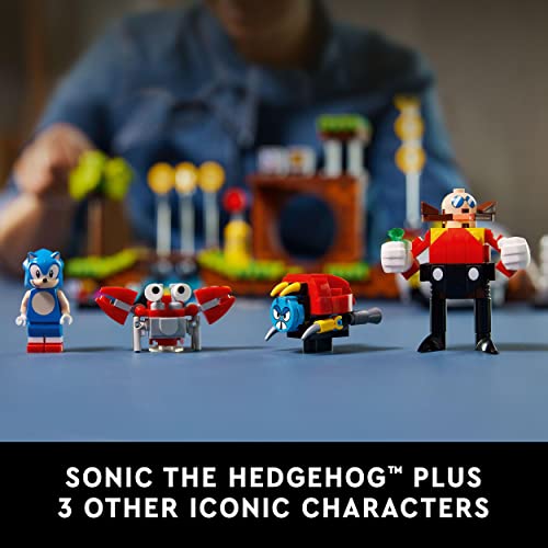 LEGO 21331 Ideas Sonic the Hedgehog – Green Hill Zone Set with Dr. Eggman Figure and Eggmobile