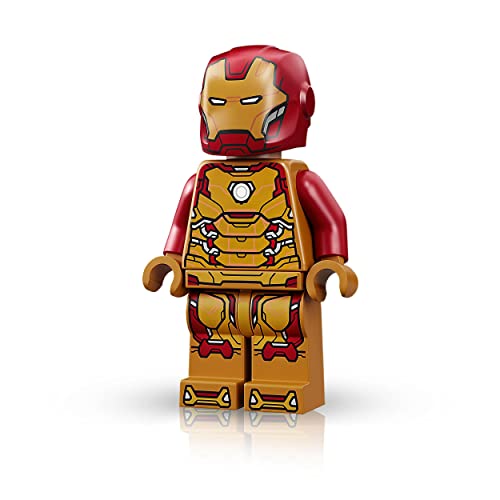 LEGO 76203 Marvel Iron Man Mech Armour Set, Collectable Action Figure, Avengers Building Toy for Kids 7 plus Years Old with Minifigure