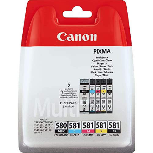 Canon 2078C005 Ink Cartridge - Pigment Black/Cyan/Magenta/Yellow/Black CO65216