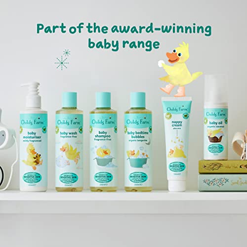 Childs Farm Baby Shampoo Unfragranced Gently Cleanses Hair and Scalp Suitable for Newborns with Dry, Sensitive and Eczema-prone Skin and Scalp, 250 ml