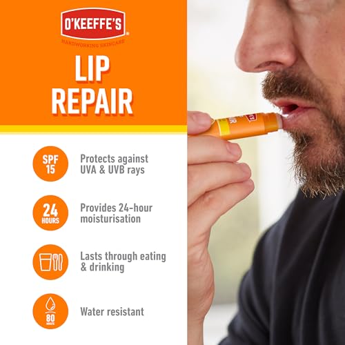 O'Keeffe's Lip Repair SPF15 Lip Balm 4.2g & Lip Repair Overnight 7g (Twin Pack)