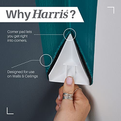 Harris Seriously Good Walls & Ceilings Paint Pad Set | Handle, Large Corner Edging Window, Extended Sash Pad & Tray | Cutting in | 9"