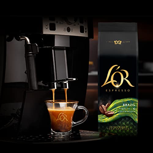 L'OR Espresso Brazil Coffee Beans 500G Intensity 6 100% Arabica